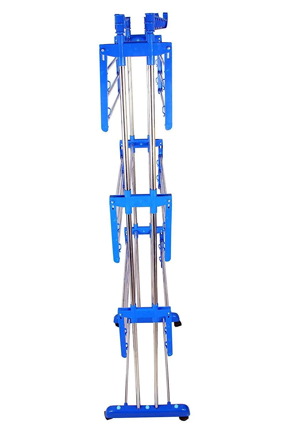 0733 Stainless Steel Double Pole 3 Layer Cloth Drying Stand