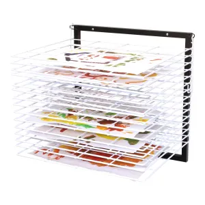 15-Shelf Wall-Mounted Drying Rack