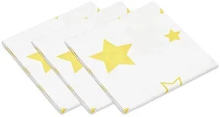 3 Pack Twinkle Twinkle Little Star Tablecloths for Baby Shower Decorations (54 x 108 in)