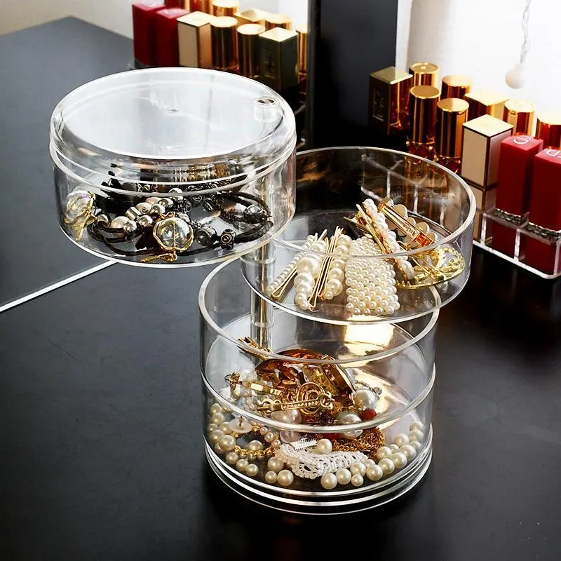 4 Layer Rotating Clear Jewellry Organizer