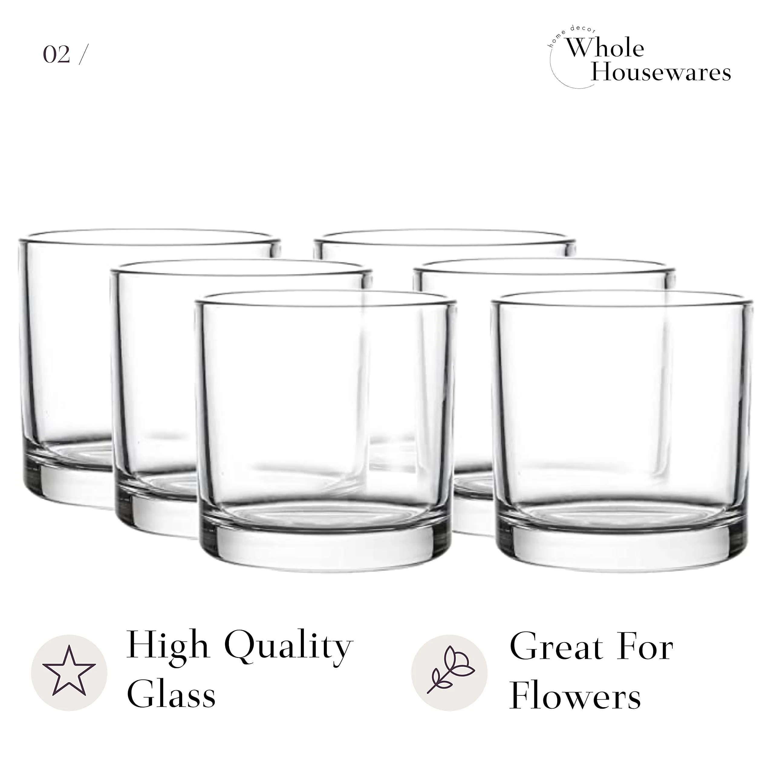 4"X4" Glass Cylinder Vase,Candles Holders ,Decorative Centerpiece for Wedding and Home