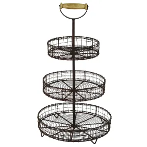 Antique Style Metal Wire  Rack Display Stand