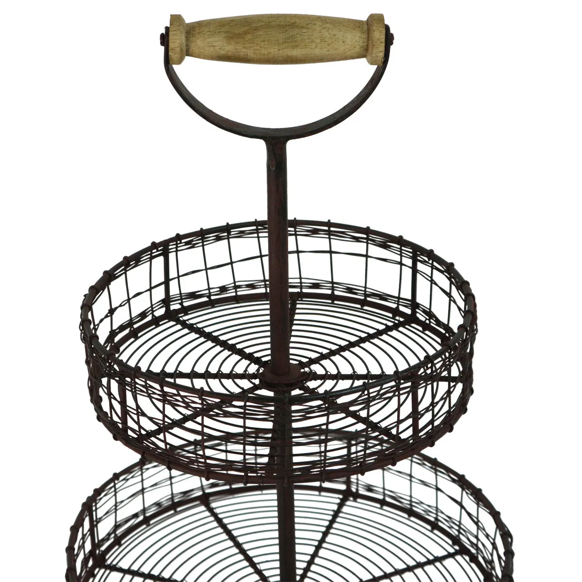 Antique Style Metal Wire  Rack Display Stand