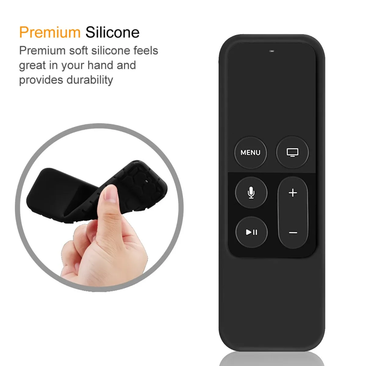 Apple TV 4K 5th/4th Gen Remote Lightweight Silicone Case | Fintie