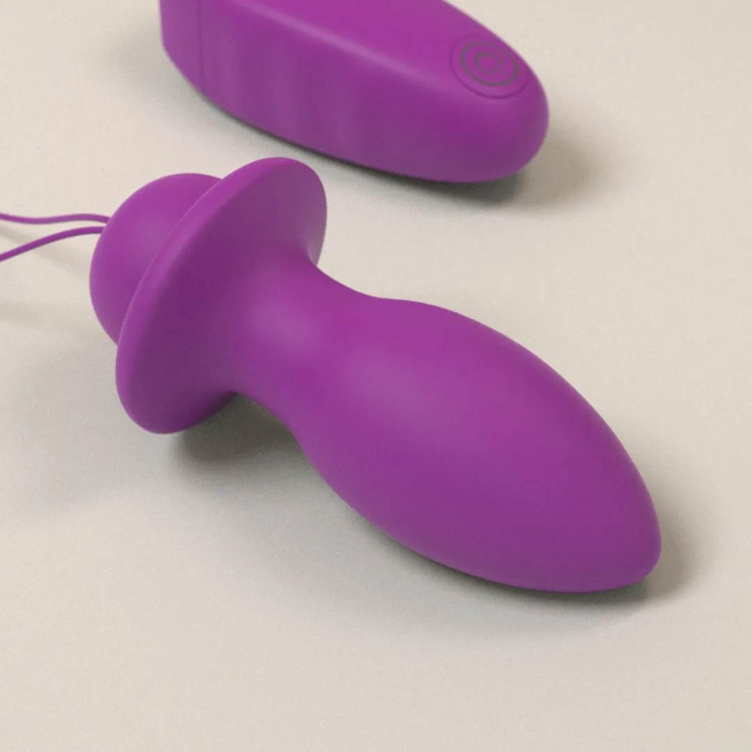 B Swish Bfilled Classic Vibrating Butt Plug Orchid