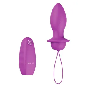 B Swish Bfilled Classic Vibrating Butt Plug Orchid