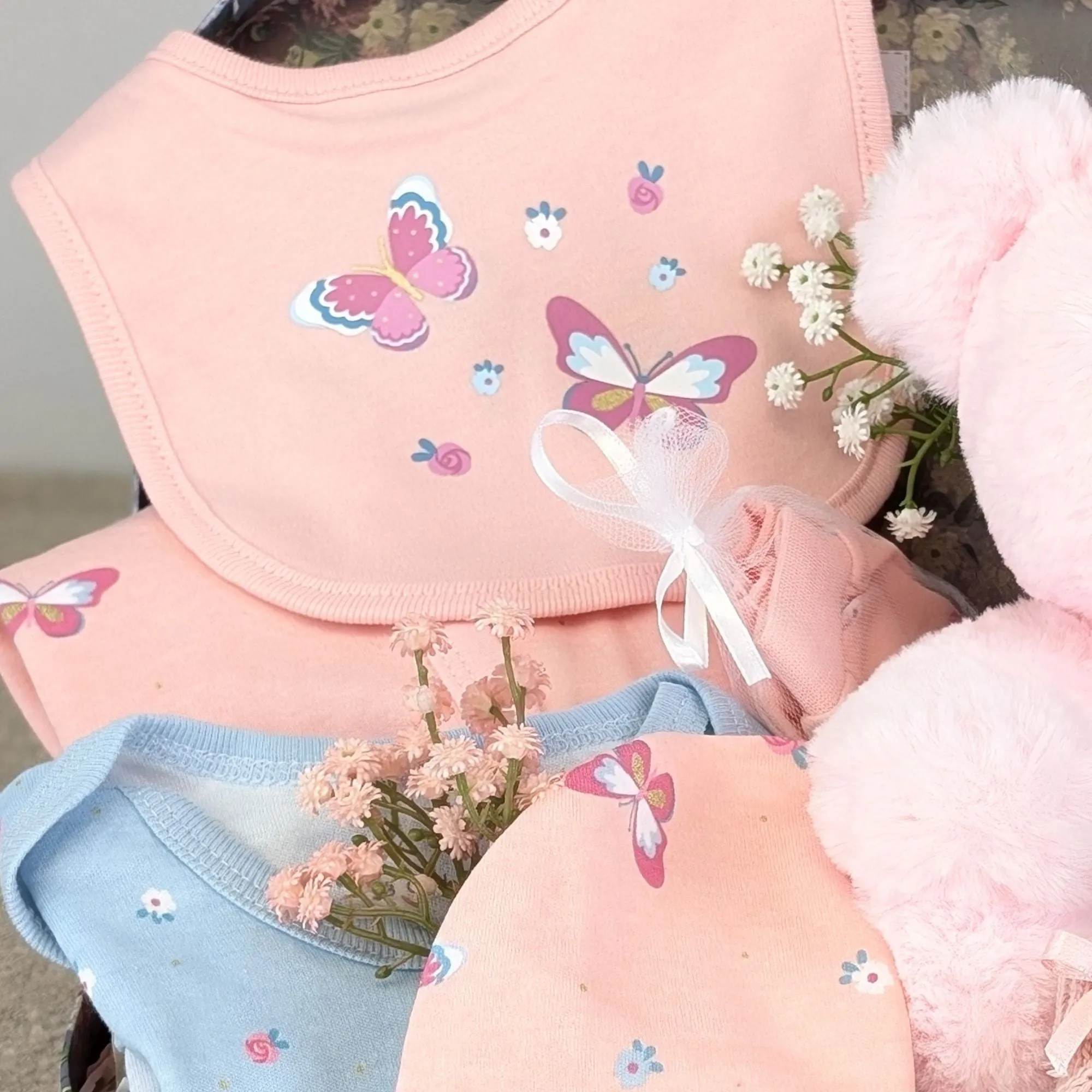 Baby Girl Gifts Hamper Precious Little Butterfly & Bear