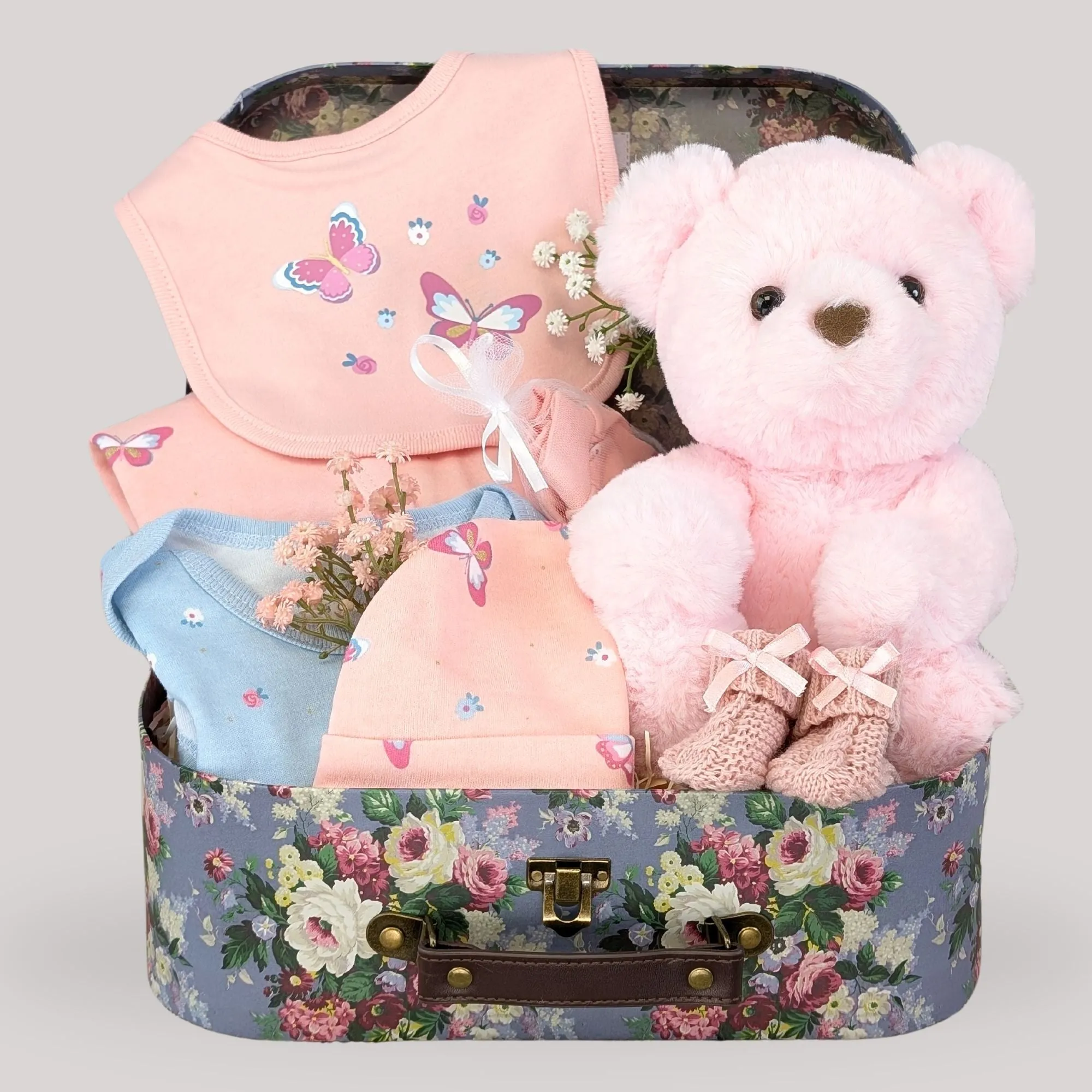 Baby Girl Gifts Hamper Precious Little Butterfly & Bear