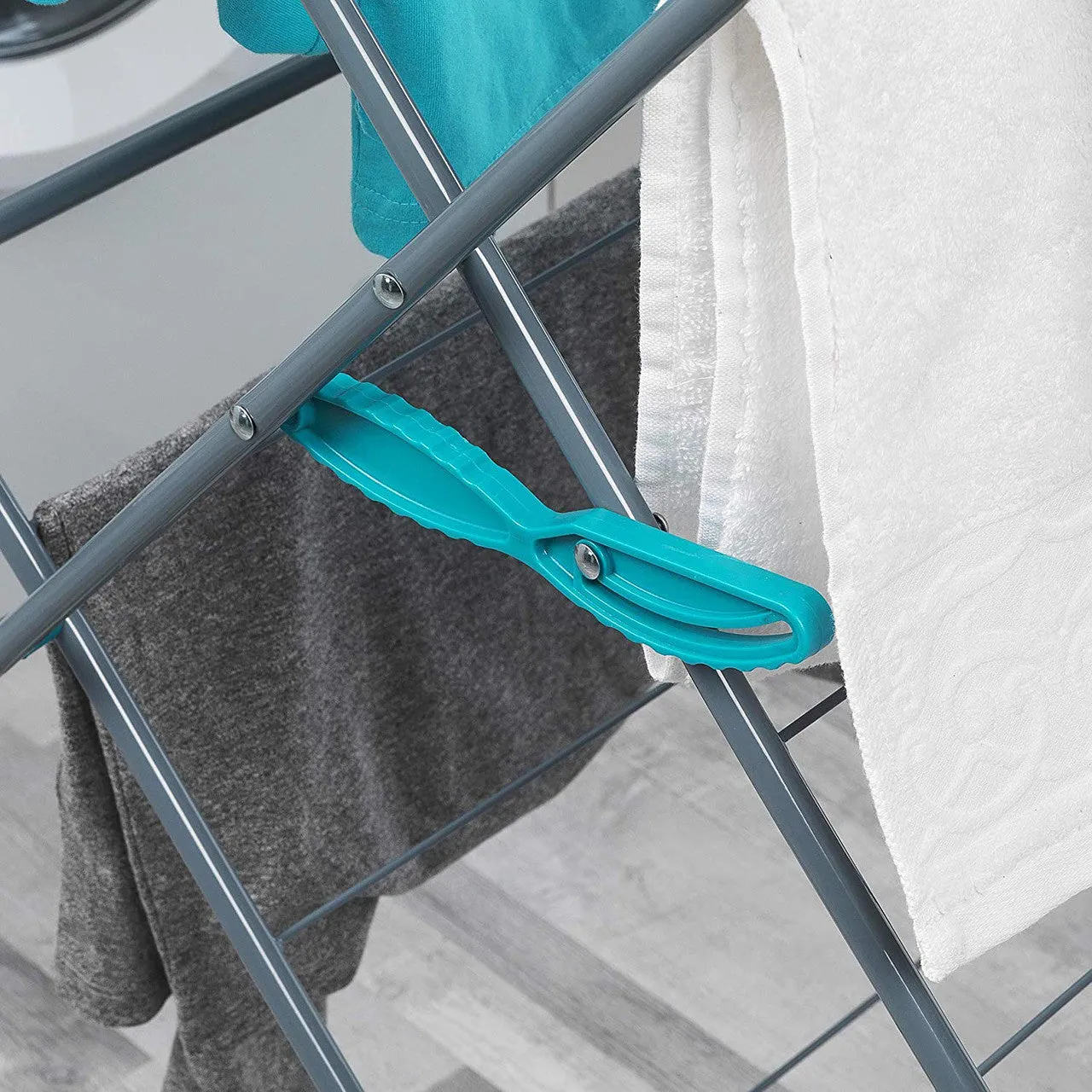 Beldray 3 Tier Elegant Clothes Horse Laundry Airer - Blue | LA050397XEU7