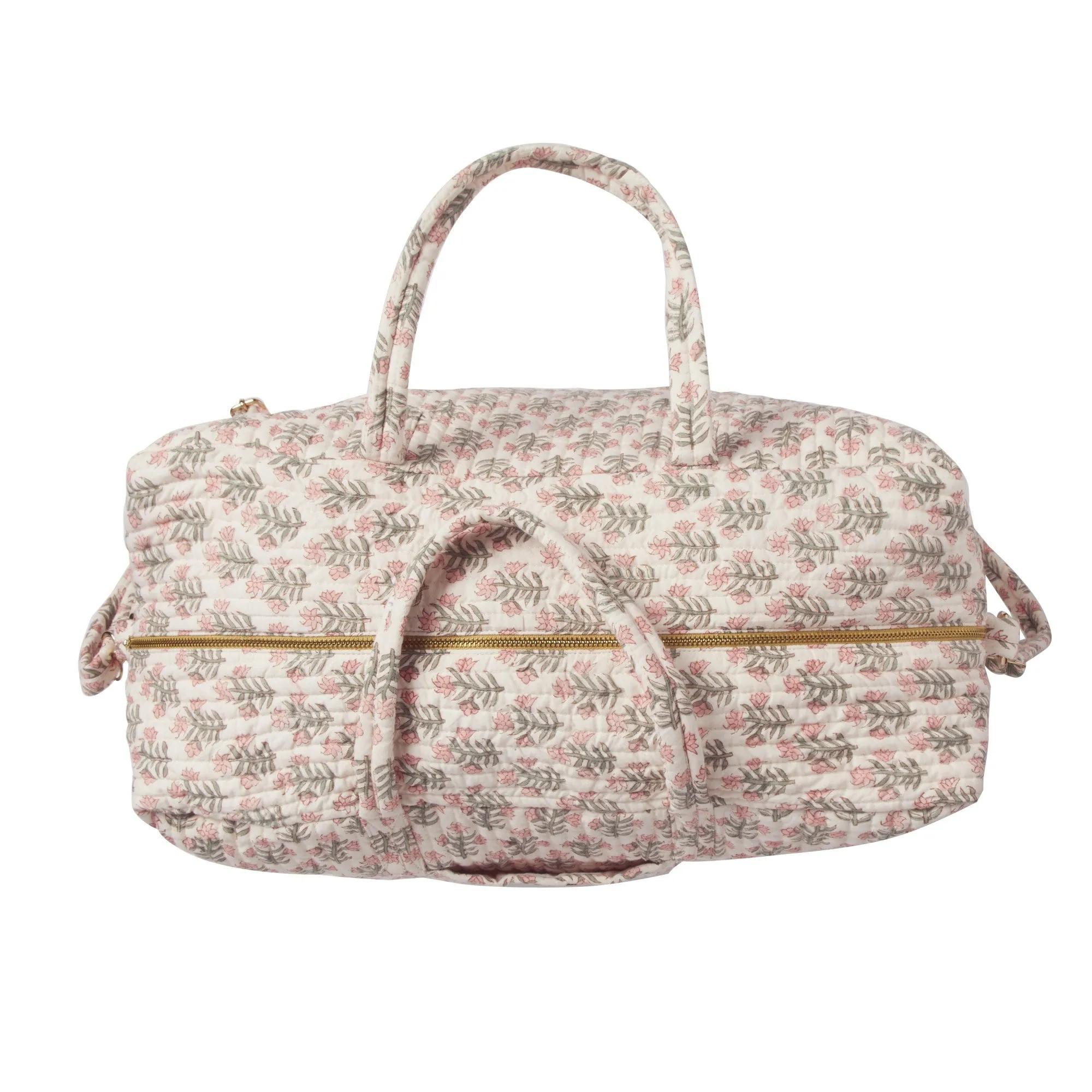 Bonheur du Jour Paris Cabas Bag Madurai Rose Vert Tu