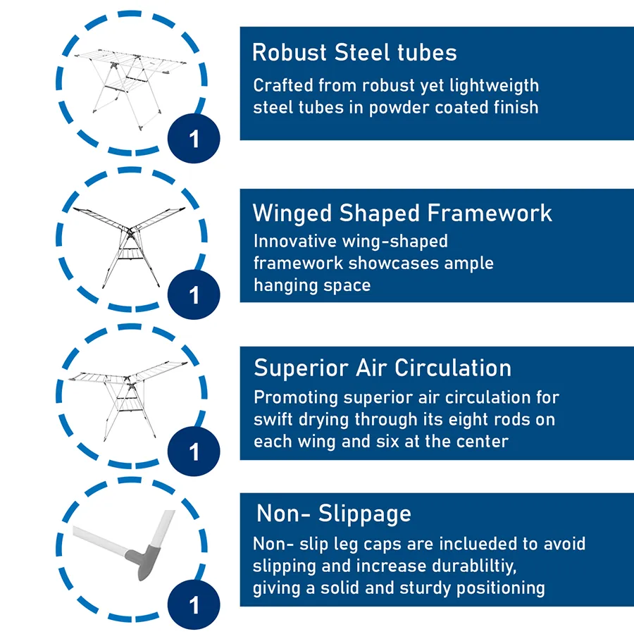 Bowen Winged Drying Rack