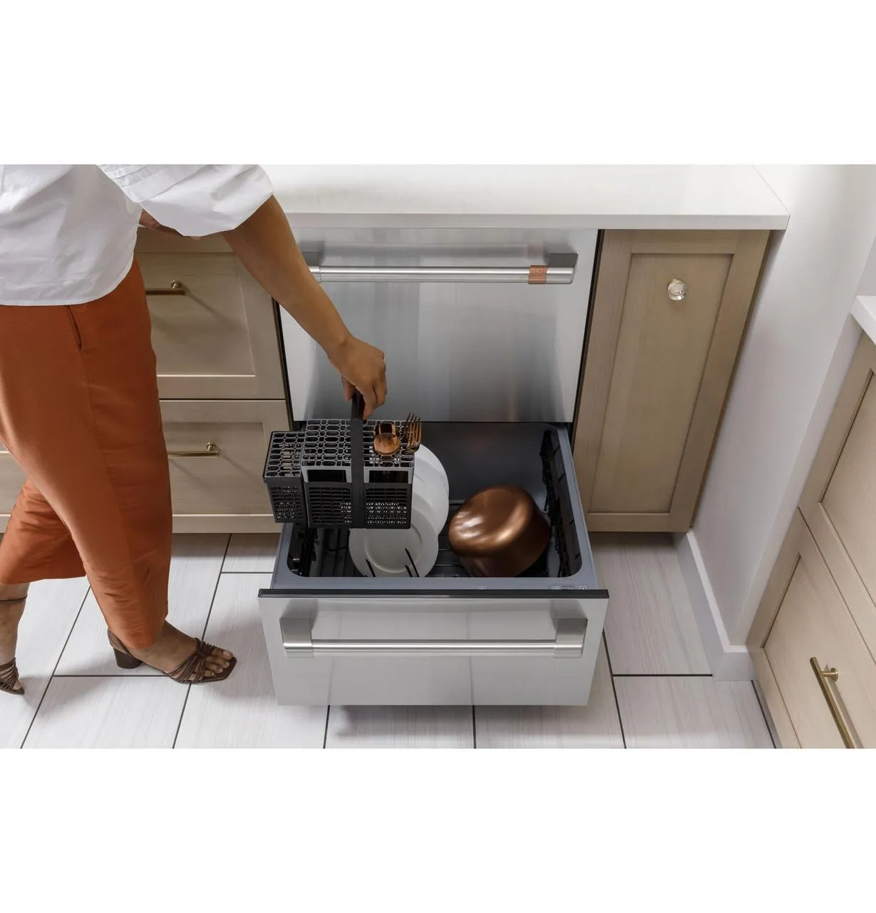 Cafe CDD420P3TD1 Caf(eback)™ Dishwasher Double Drawer