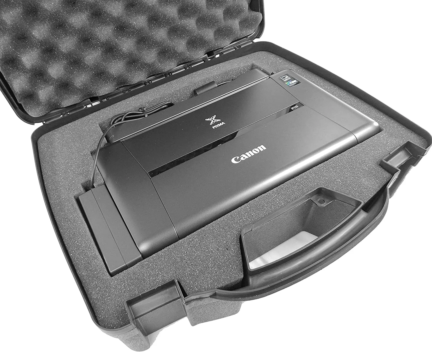 CASEMATIX Travel Case Compatible with Canon Pixma iP110 Wireless Mobile Printer and Accessories