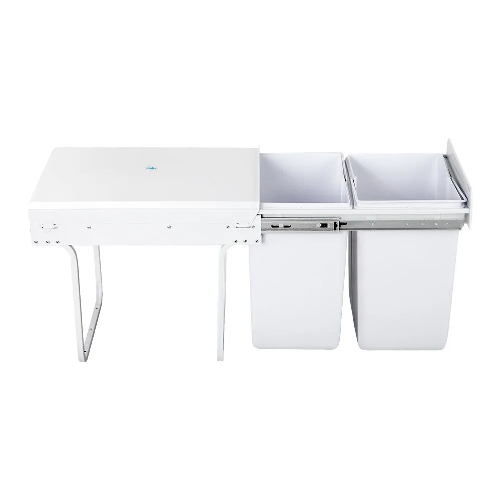 Cefito 2x20L Pull Out Bin - White