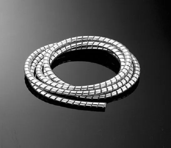 Chrome Spiral Cable Wrap Wire Tidy 6mm Motorcycle/Trike - Drag Specialties DS223000