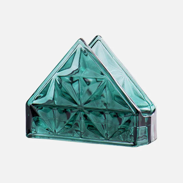 Crown Jewels Glass Napkin Holder