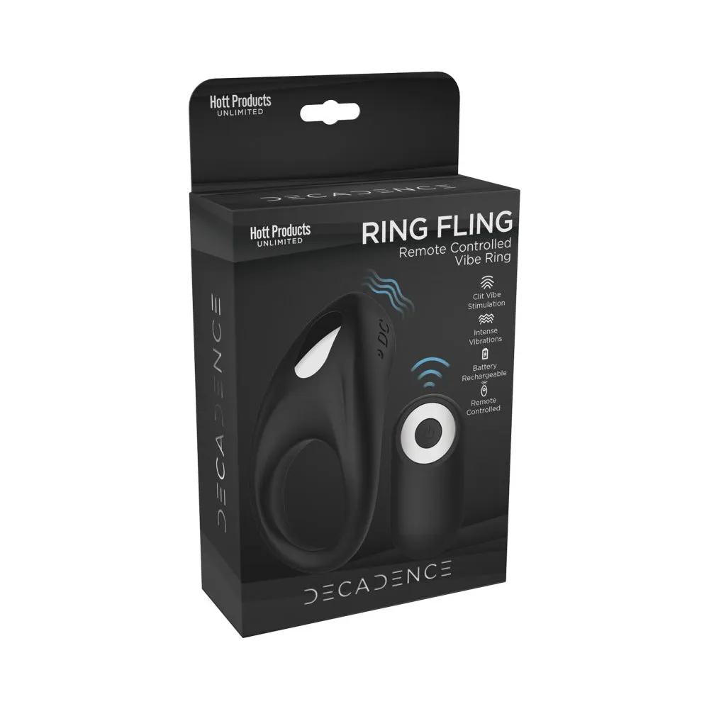 Decadence Ring Fling Milt Speed Cock Ring With Remote Control