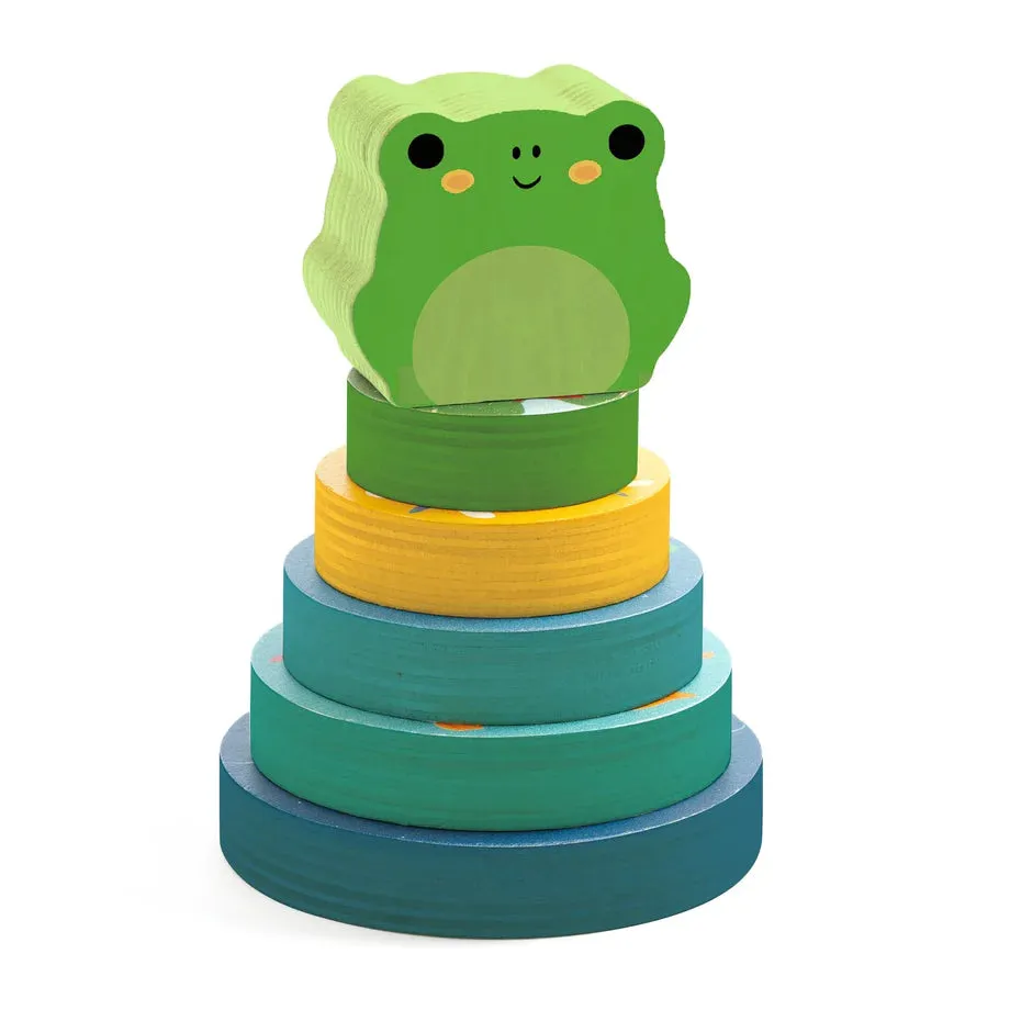 Djeco Puzz & Stack Rainbow Wooden Puzzle