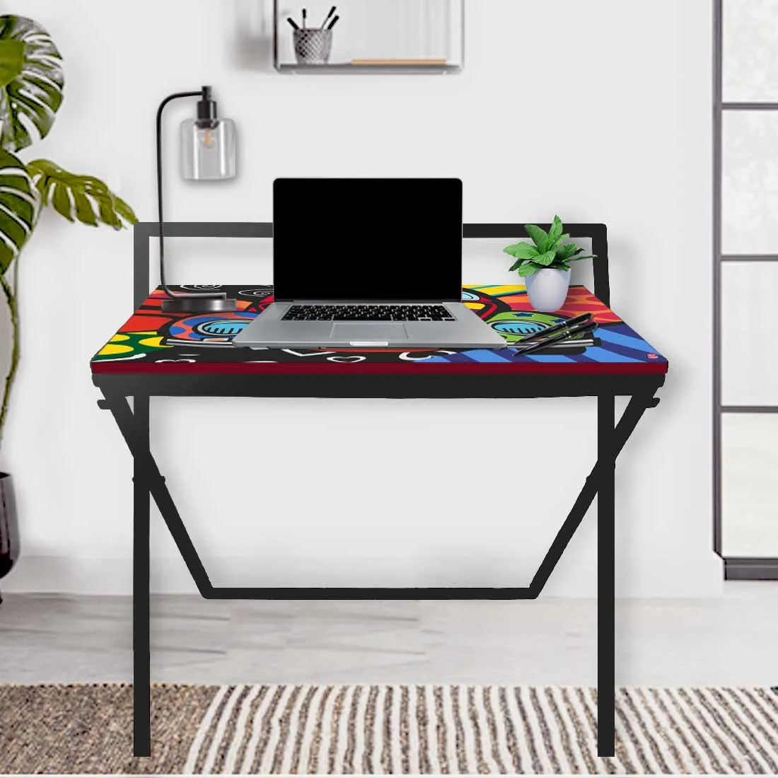 Folding Study Table for Laptop Work Desk - Quirky Designs