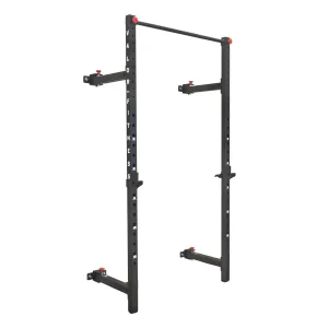 Folding Wall Mounted Squat Rack - Bench - Pull Up Bar