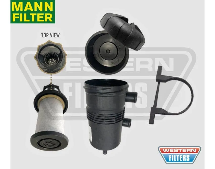 Ford Ranger PX2 PX3 3.2L 2015-on TDCi Turbo Diesel 5Cyl P5AT DI DOHC - ProVent Oil Catch Can Filter Kit OS-PROV-15