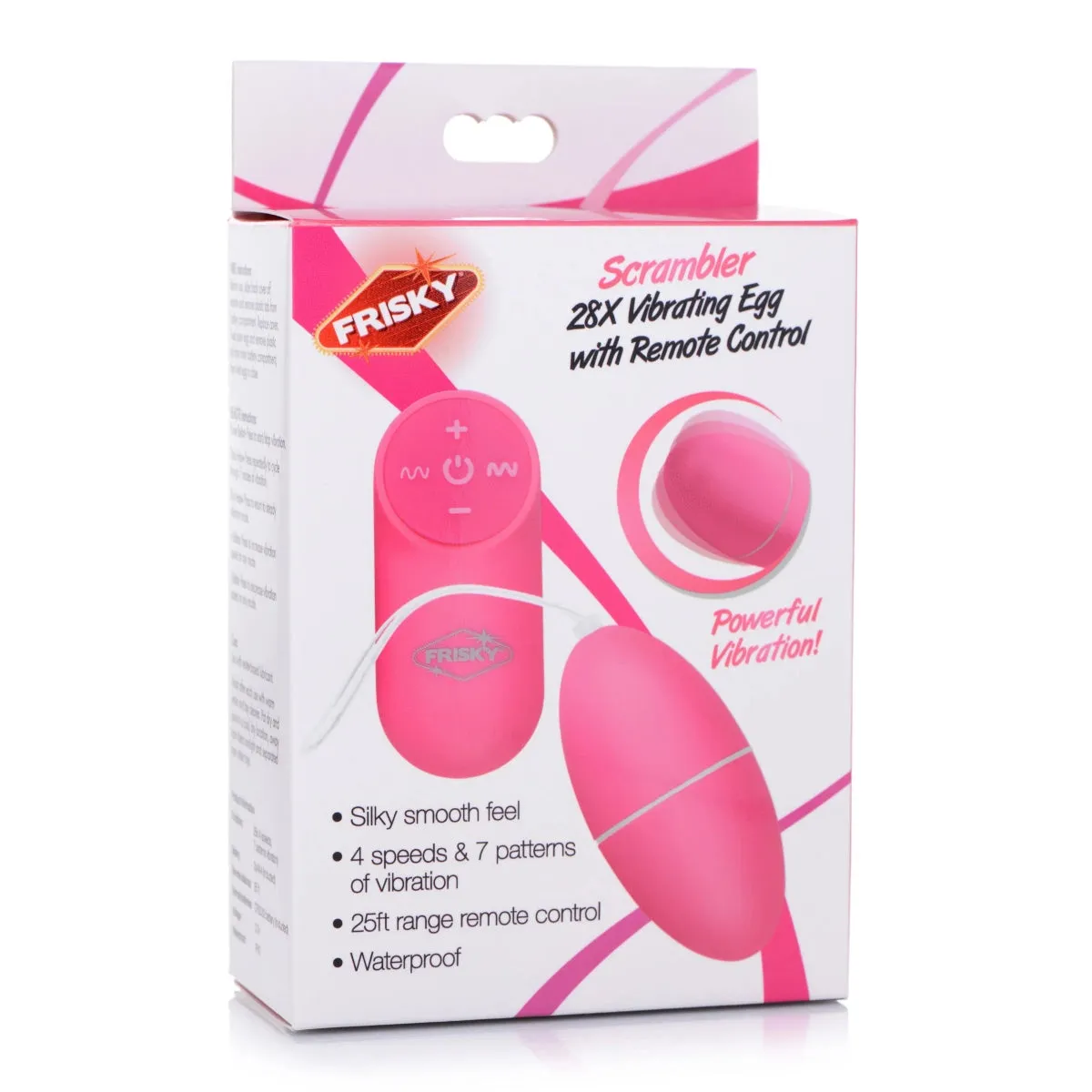 Frisky Scrambler 28X Remote Control Vibrating Egg Pink