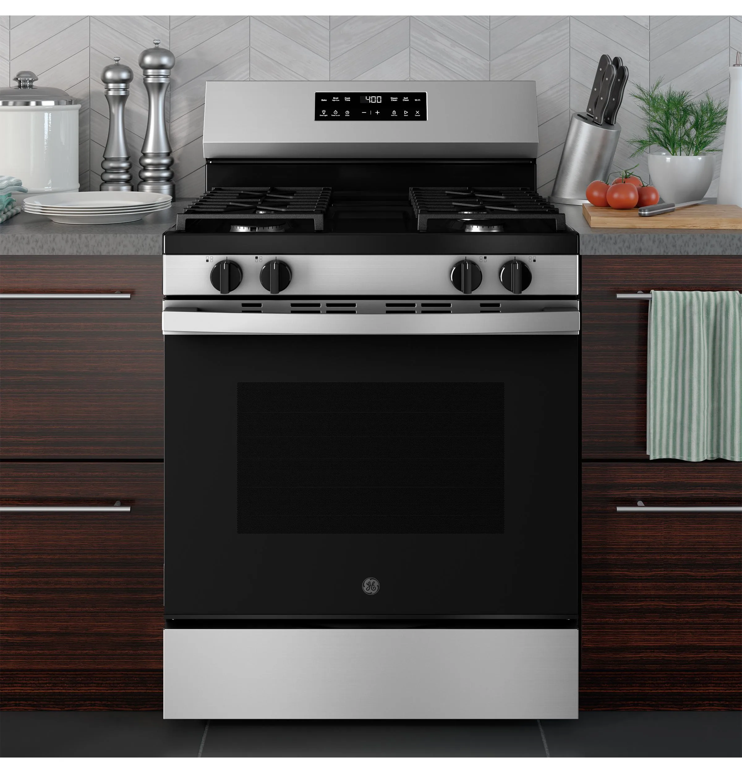 GGF400PVSS GE® 30" Free-Standing Gas Range