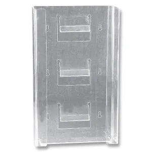 Glove Box Holder - Triple Horizontal - Clear