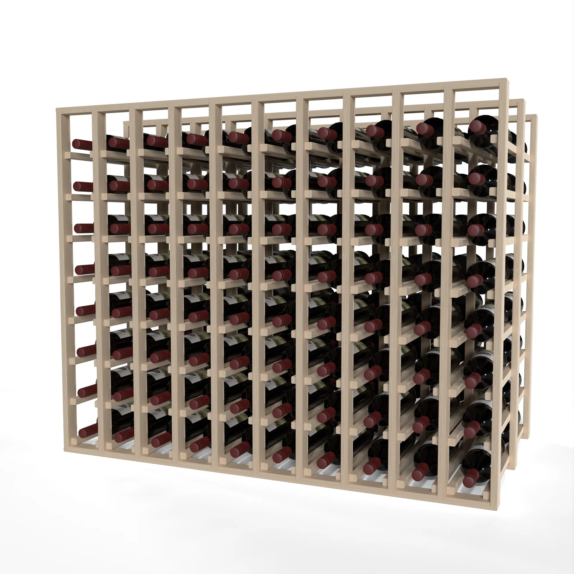 GrandCellar™ - 10 Column Full-Depth Double Deep Wine Rack - 36"