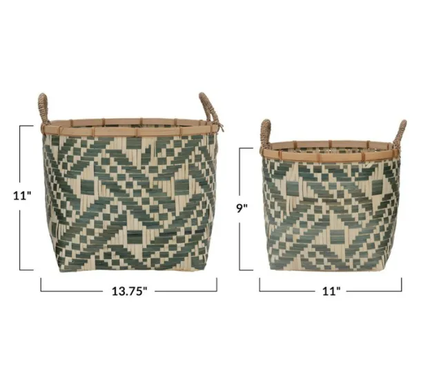 Hand-Woven Seagrass Baskets