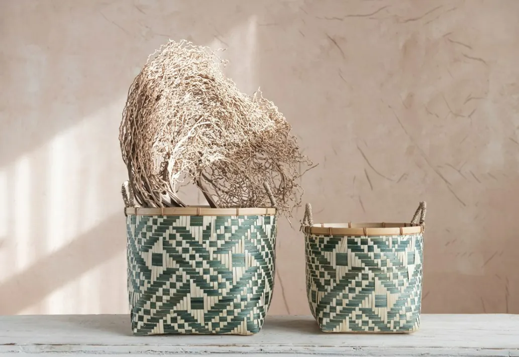 Hand-Woven Seagrass Baskets