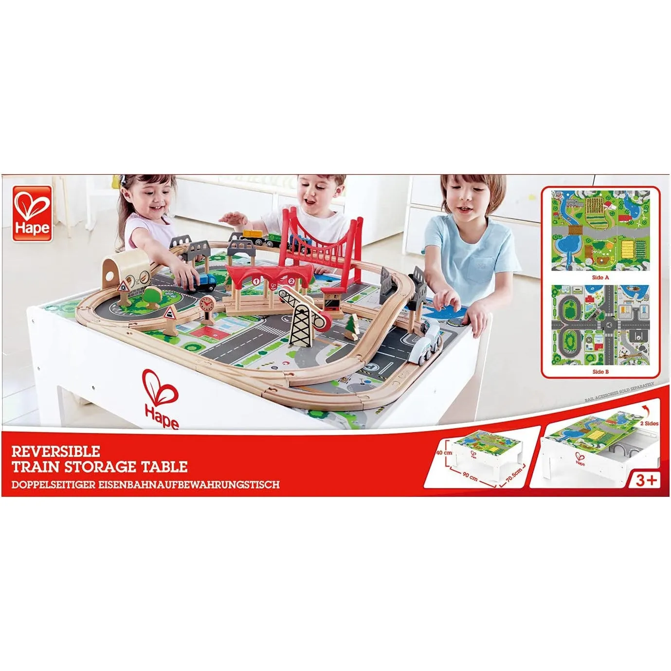 Hape Reversible Train Storage Table