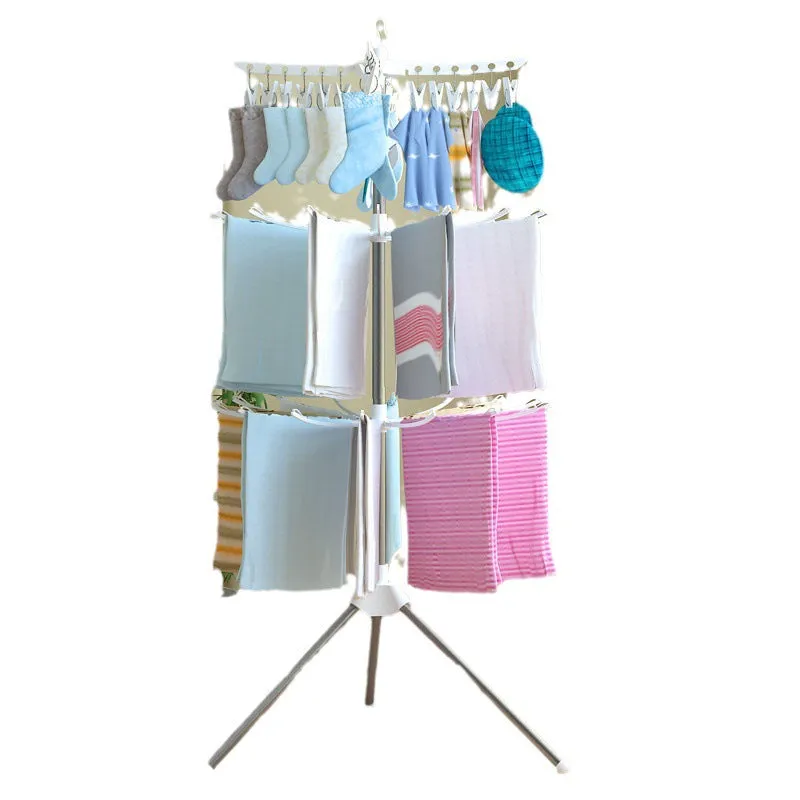 HD618 - Foldable Clothes Drying Rack Stainless Steel Adjustable