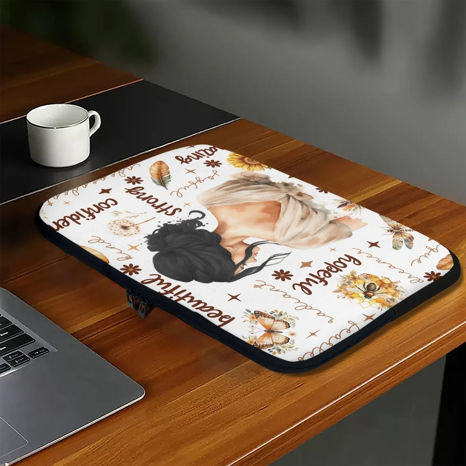 Laptop Sleeve - without handles - Affirmations - Black Hair