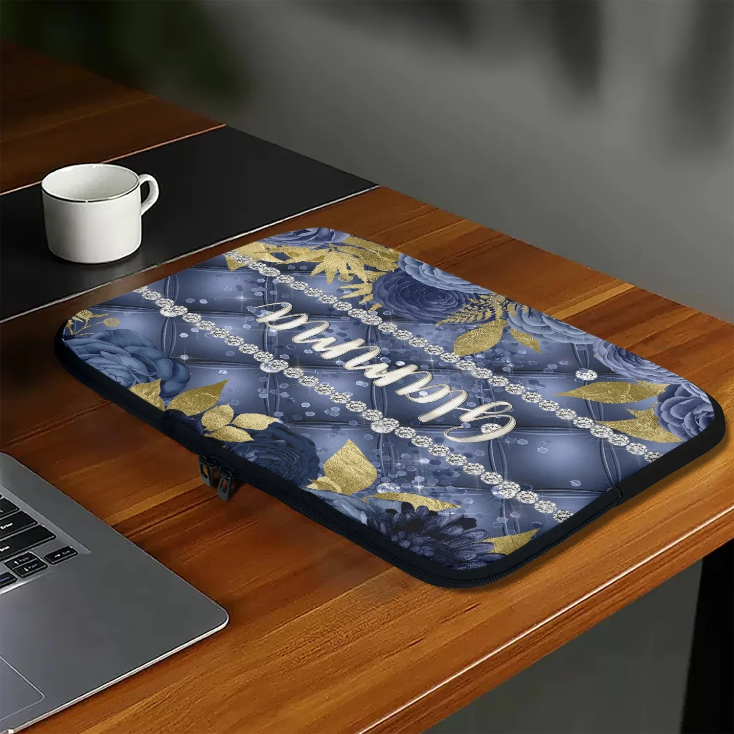 Laptop Sleeve - without handles - Navy Floral - Glamma