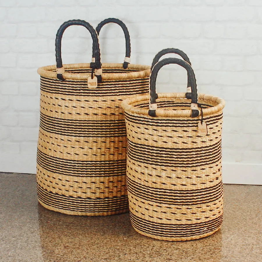 Laundry Hamper Natural Palette Bolga Baskets