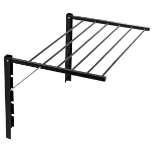 Majka wall-mounted clothes dryer wall-mounted drying rack (90cm, Black)