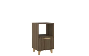 Mid-Century - Modern Herald Nightstand with 1 Shelf in Oak Brown