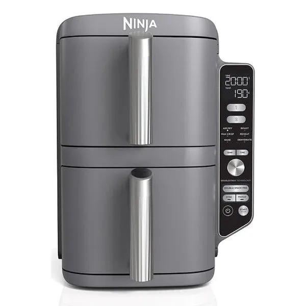 Ninja 9.5L 2470W Double Stack XL 2 Drawer Air Fryer - Grey | SL400UK