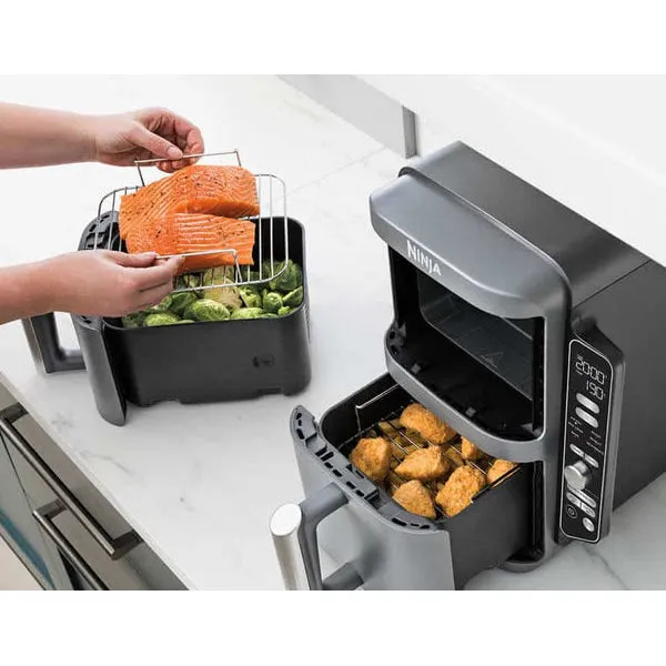 Ninja 9.5L 2470W Double Stack XL 2 Drawer Air Fryer - Grey | SL400UK