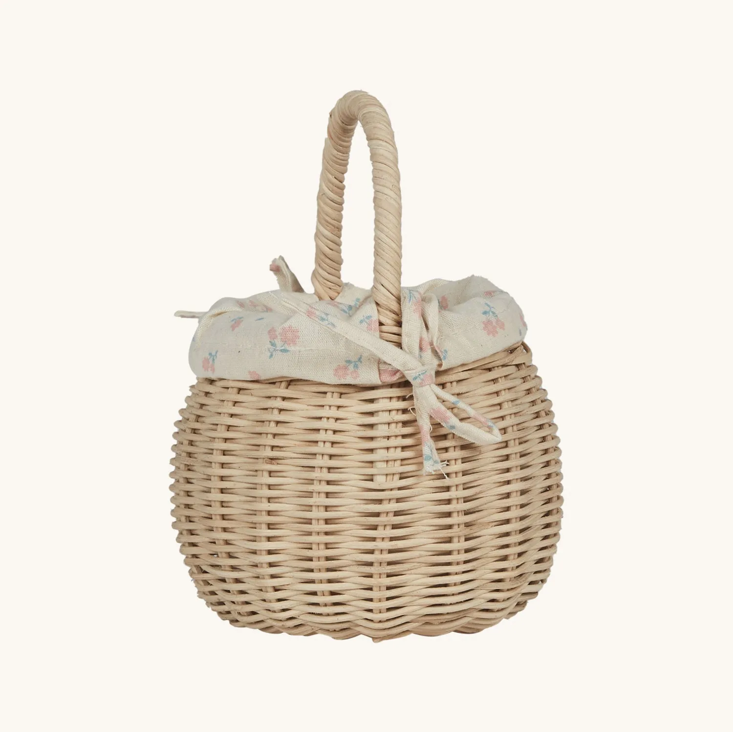 Olli Ella Rattan Berry Basket with Lining – Pansy