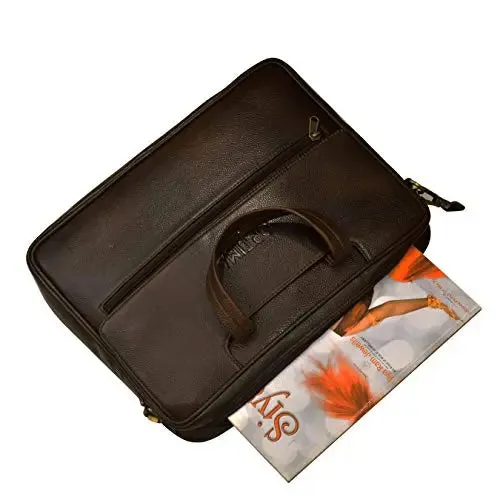 OPTIMA Leather Laptop Messenger Organizer