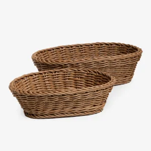 Osier Baskets Oval Nutmeg