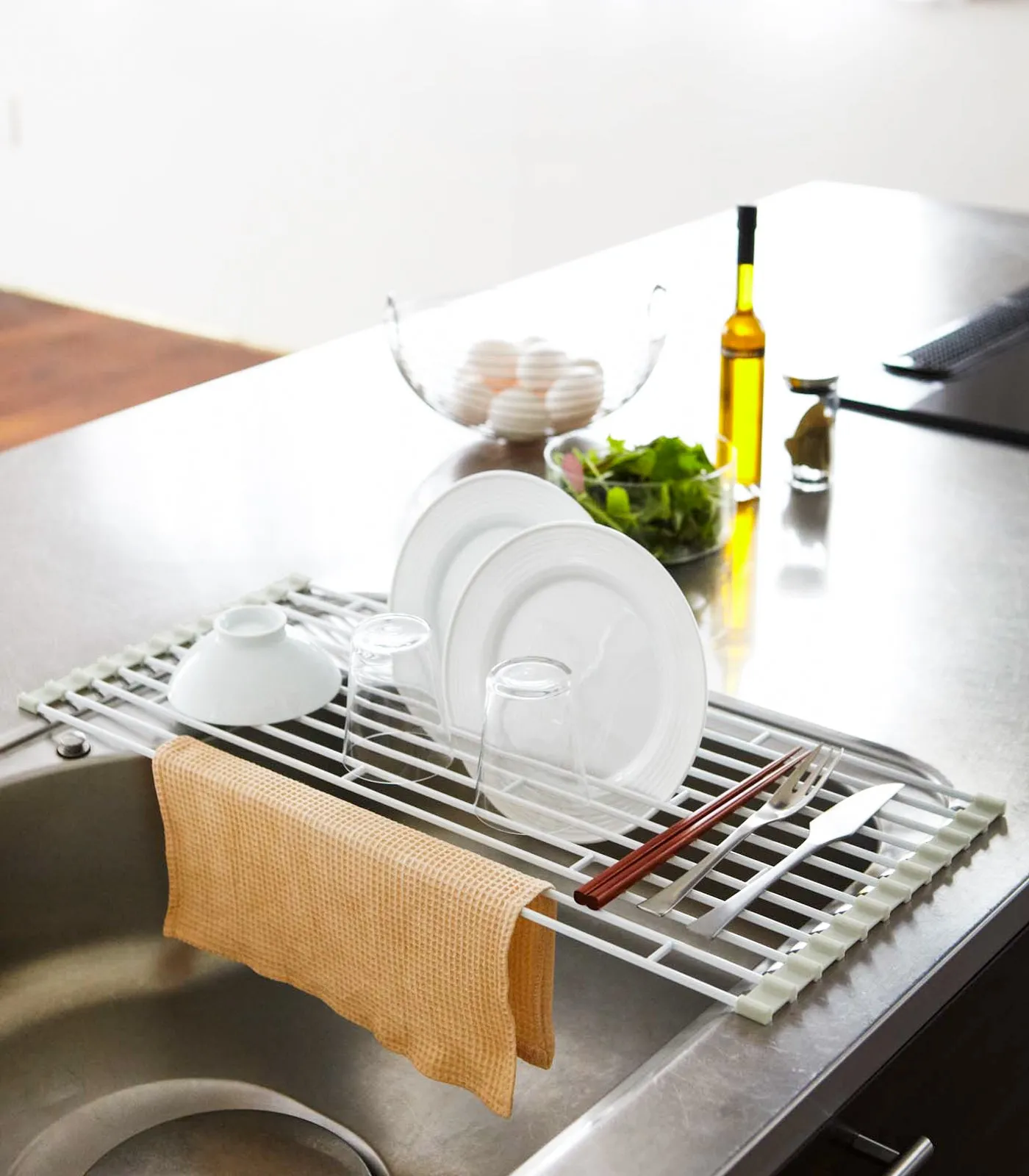 Over-the-Sink Dish Drainer - Steel