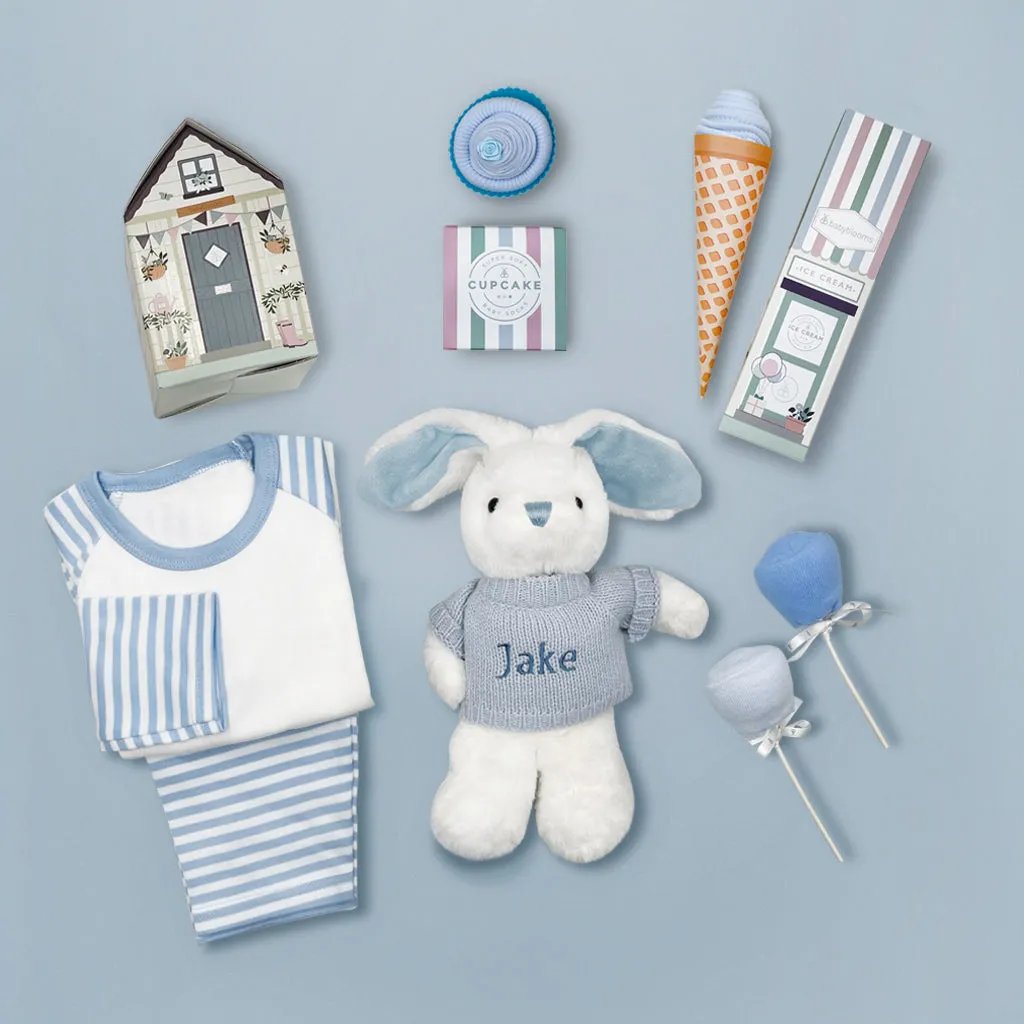 Personalised Baby Boy Sweet Treats Hamper, Blue