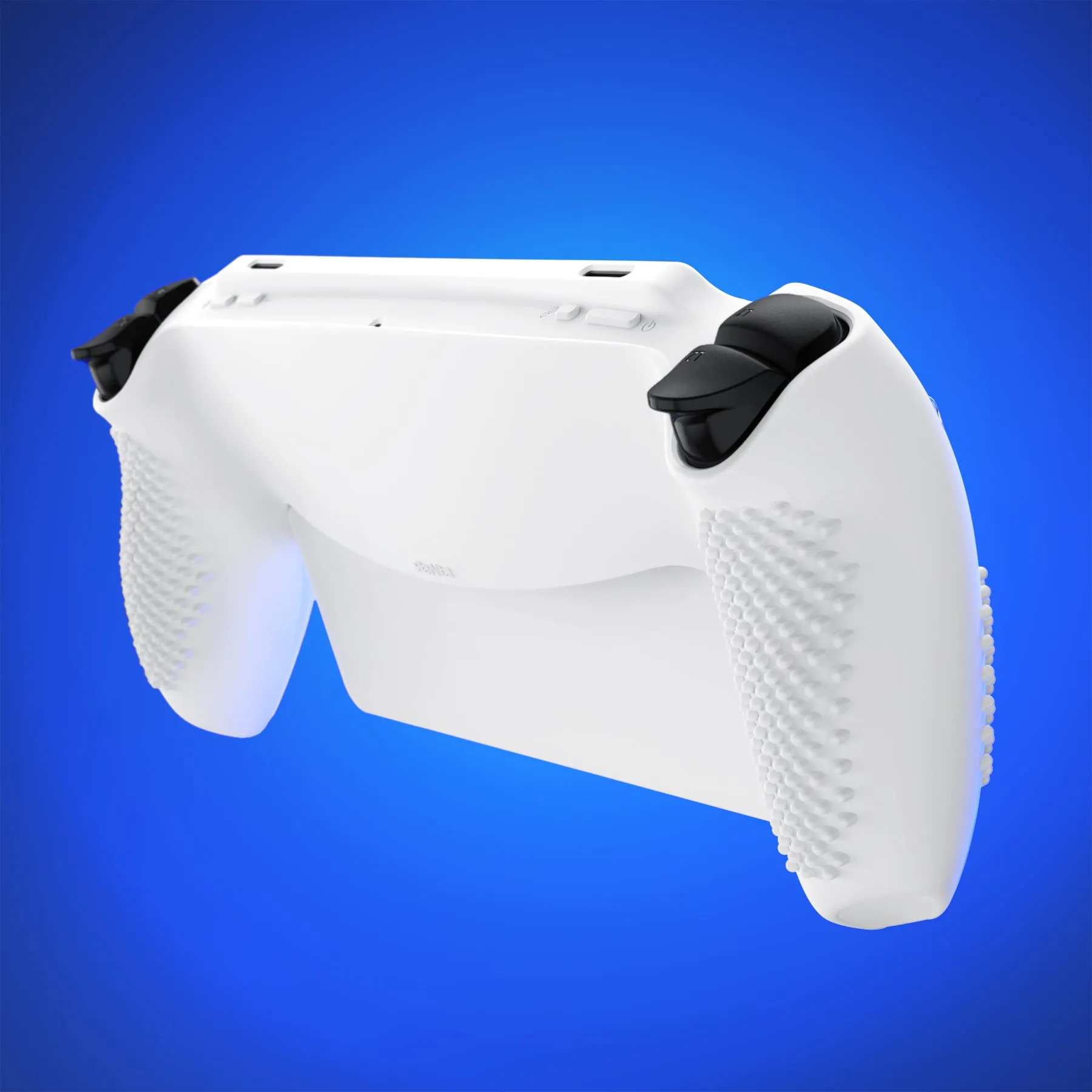 PlayVital 3D Studded Edition Anti-Slip Silicone Protective Case with Thumb Grips for PS Portal Remote Player - White - CYRPFP002