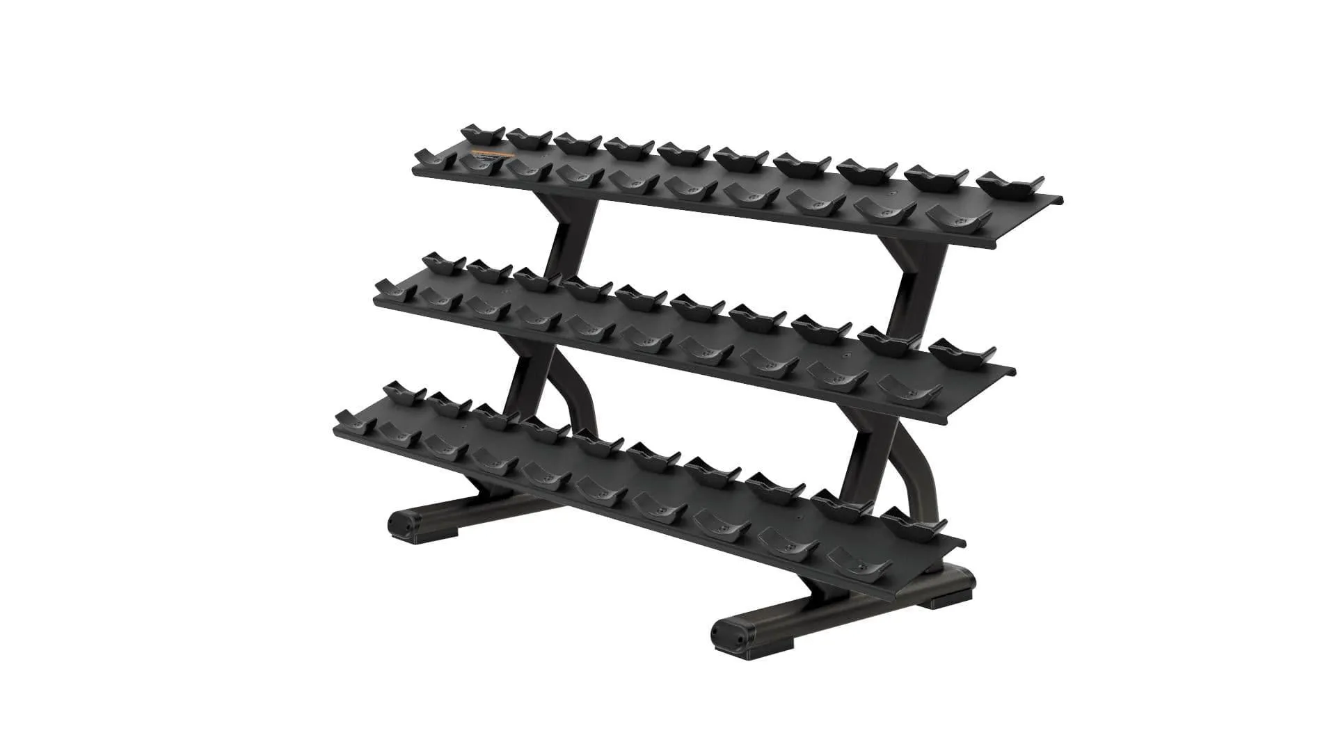 Precor Discovery Series 3 Tier, 15 Pair Dumbbell Rack (DBR0815)