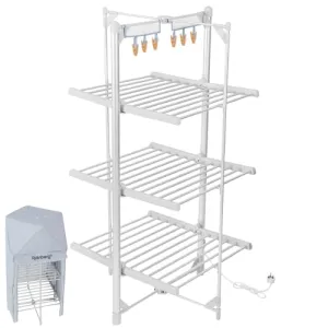 Rainberg Heated Clothes Airer, 3-Tier clothes airer (New)