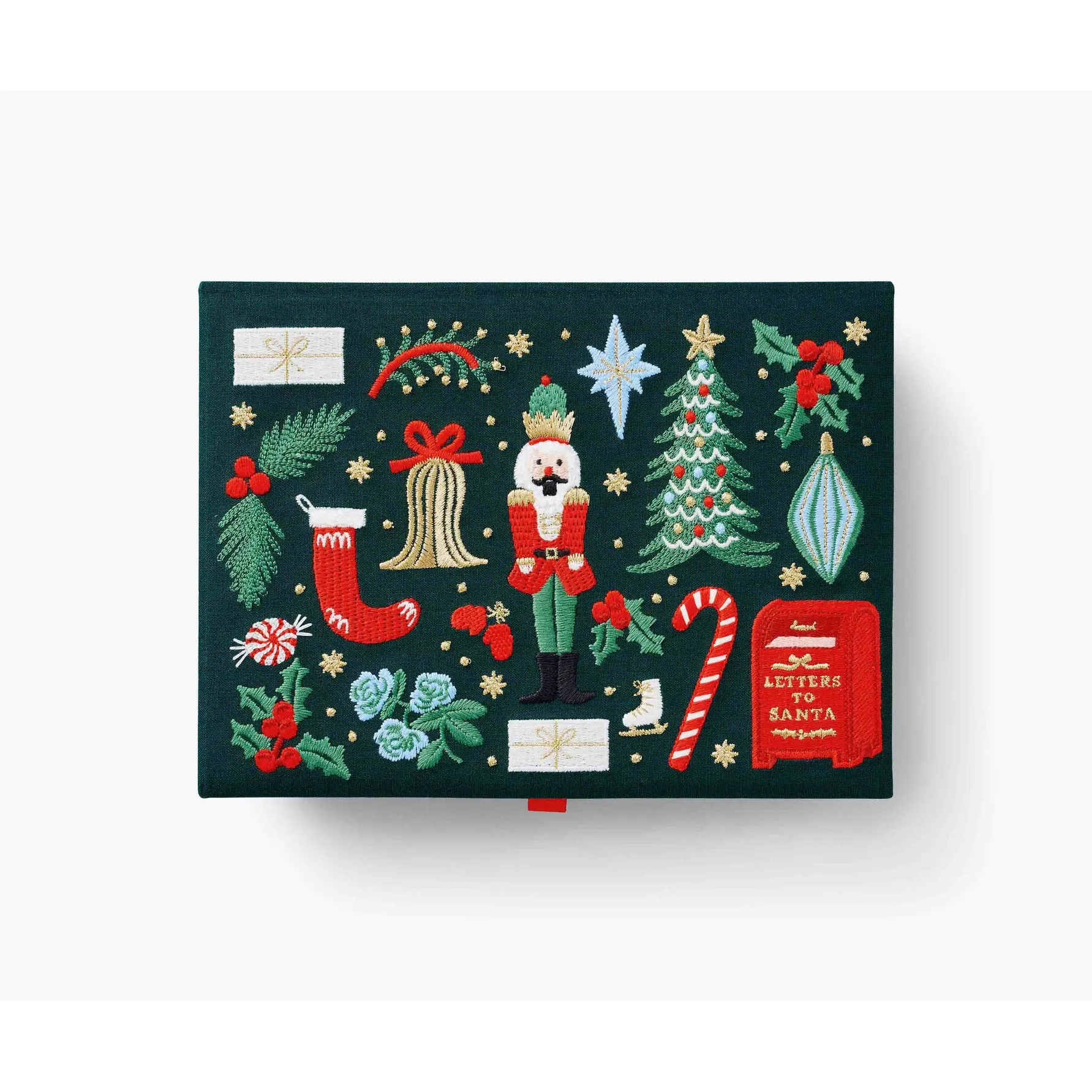 Rifle Paper Co Holiday Large Embroidered Keepsake Box