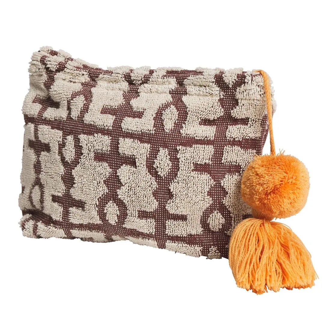 Sage and Clare Amata Terry Pouch in Clove